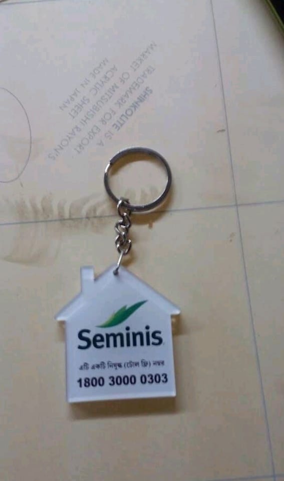 Acryloic table top keychain